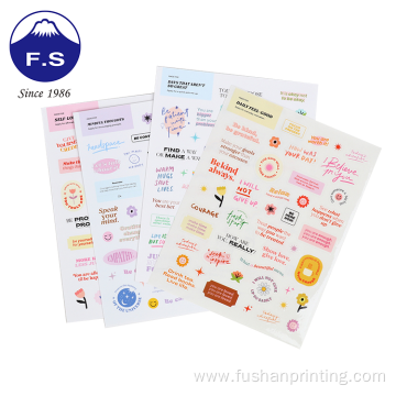 Logo Coated Recycled Paper Sticker Customized